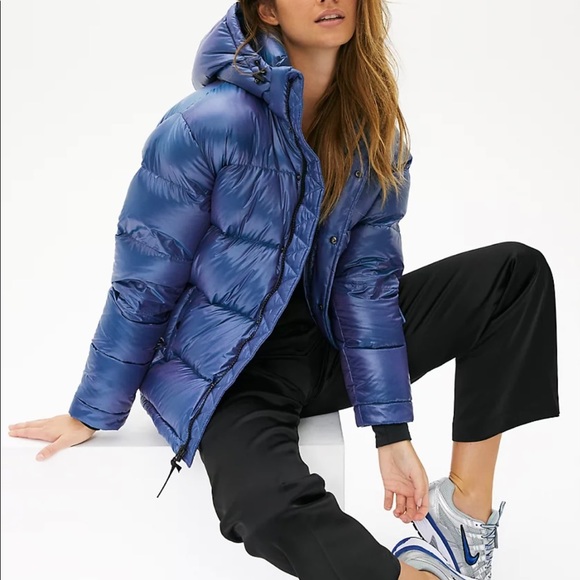 TNA super puffer jacket iridescent 3X small - Picture 7 of 7